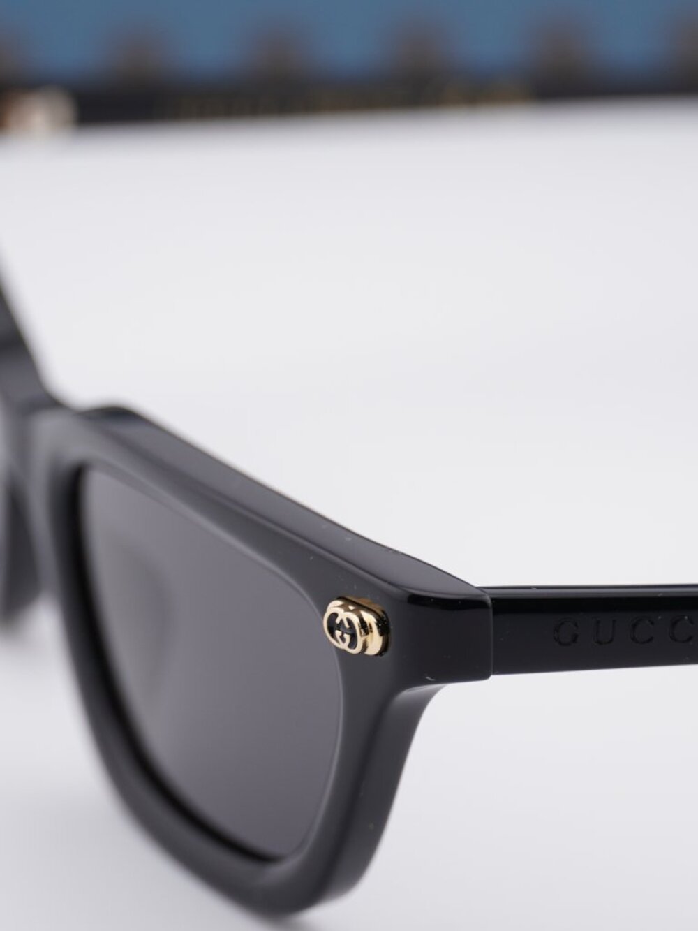 Gucci GG1944S 001 Rectangle Sunglasses - Black / Grey - Picture 3 of 12